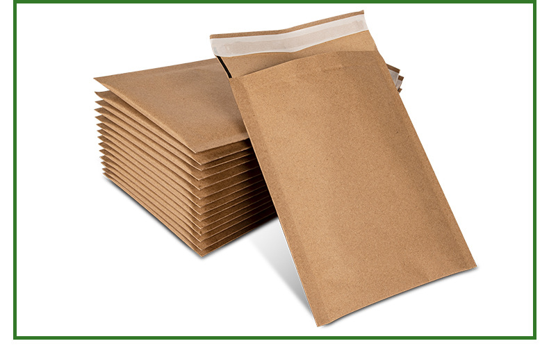 牛皮纸快递信封袋内衬蜂窝纸缓冲包装袋可降解环保纸质快递打包袋