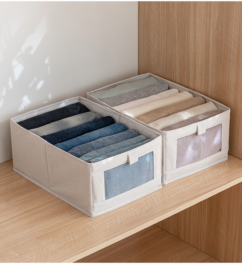 Visual Window Cloth Storage Box Pants Clothes Storage Fantastic Wardrobe Clothing Storage Box Drawer-Styled Organizing Box