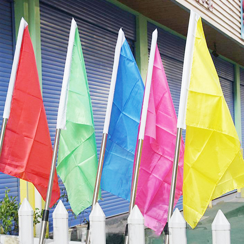 定制多尺寸户外活动彩旗 五色小彩旗 运动会彩旗 工地警示旗批发