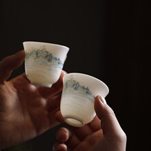 德化白瓷茶具套装 中式功夫茶具陶瓷盖碗创意礼品茶具