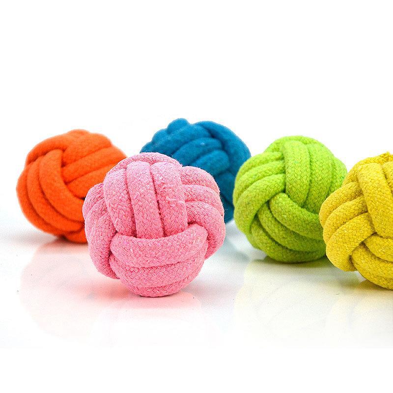 绳结编织球宠物狗狗玩具耐咬磨牙洁齿棉绳球狗咬绳萨摩耶玩具代发