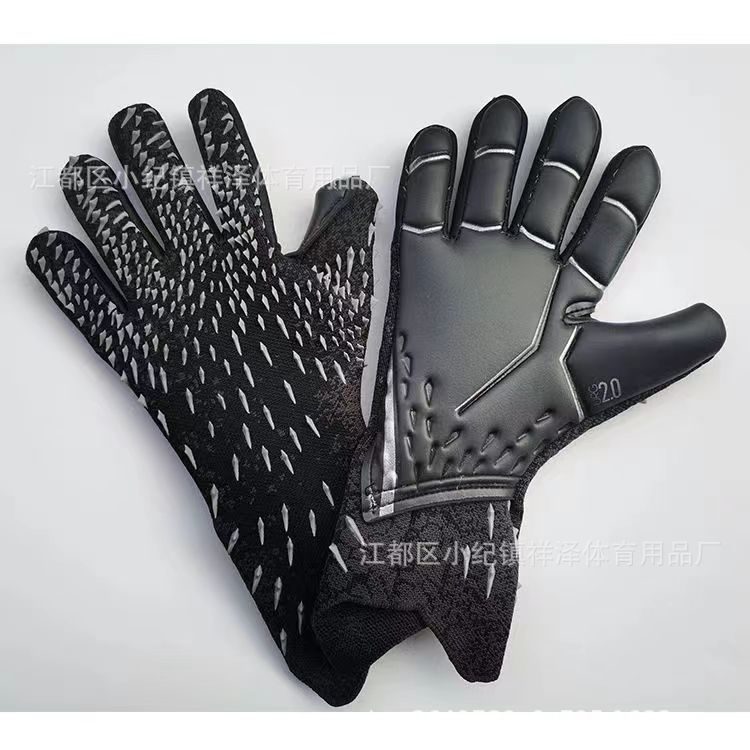 Football Goalkeeper Gloves Goalkeeper Adult and Children Goalkeeper Finger Guard Equipment Anti-Skid Training Wear-Resistant Gloves Breathable