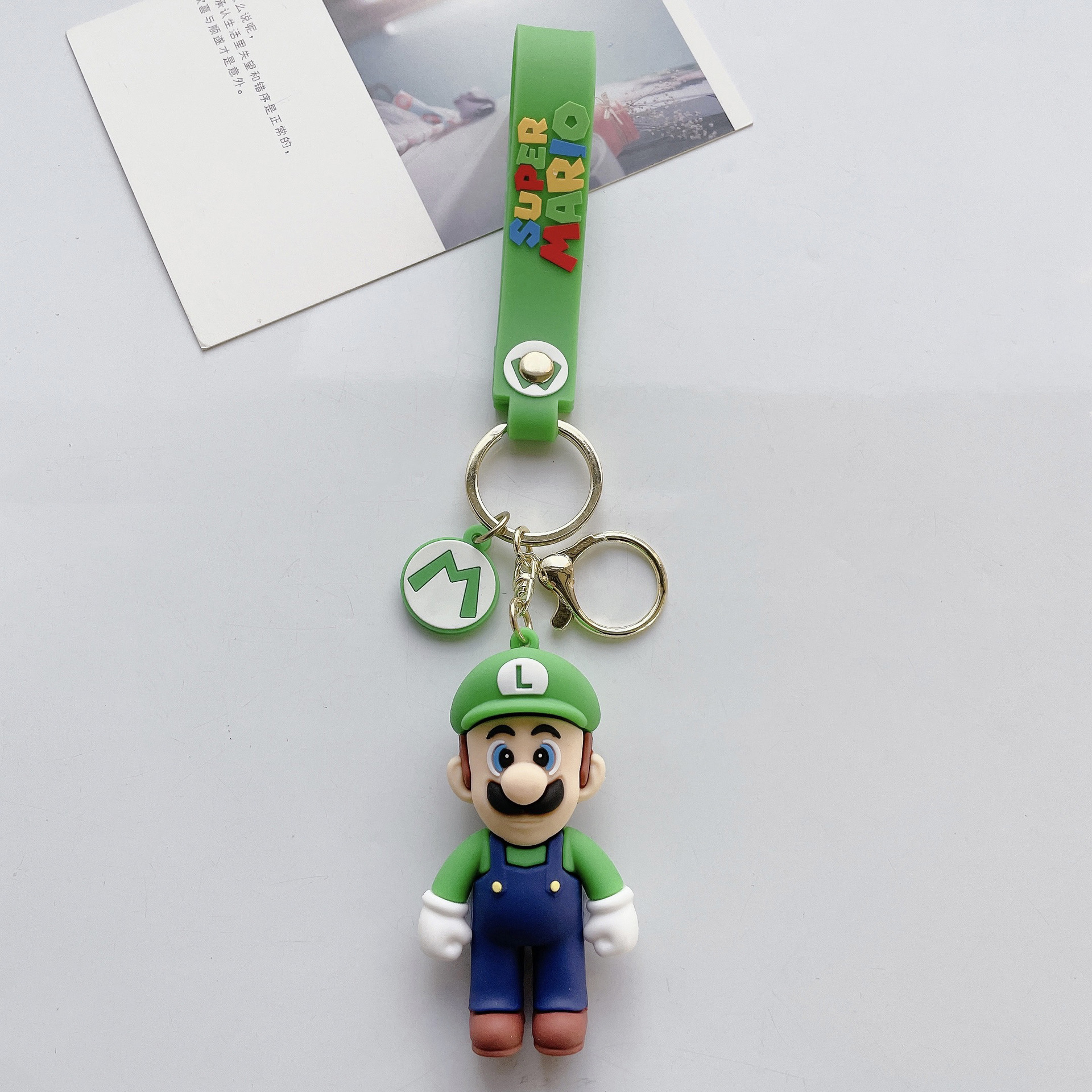 New Cartoon Anime Stereo PVC Mario Keychain Cute Couple Car Pendant Handbag Pendant Wholesale