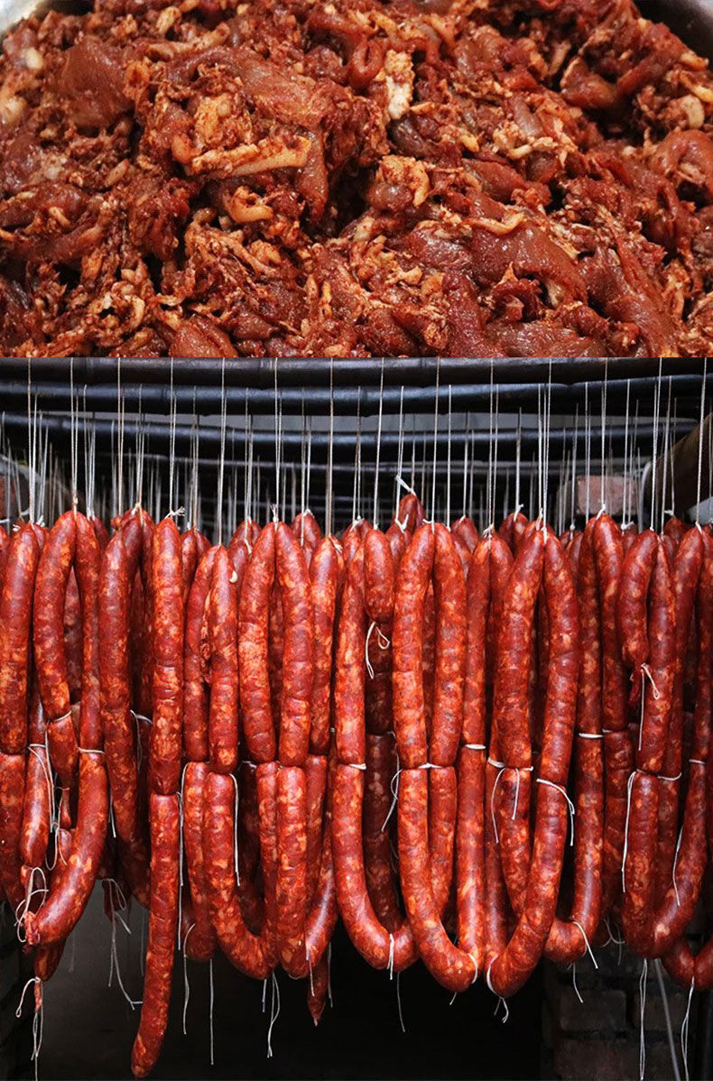 四川腊肠麻辣香肠腊味川味烟熏腊肉香辣肠特产广味香烤肠批发