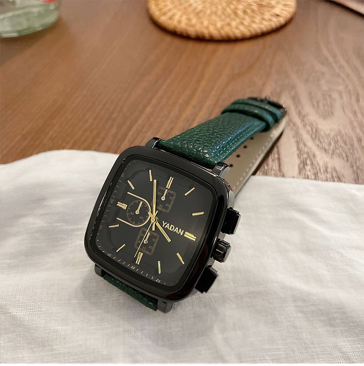 雅丹方形中性手表女时尚小众女表大表盘女款防水新款直播爆款8160