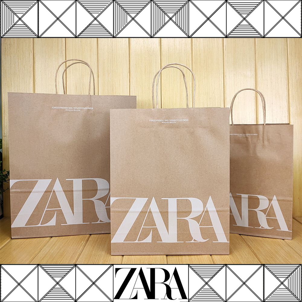zara 飒拉 纸袋子 礼品袋 手提袋 大中小号-阿里巴巴