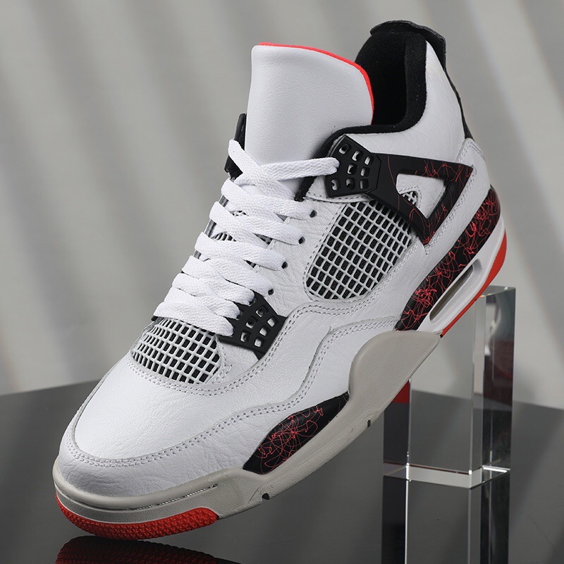 耐尅官男鞋头层牛皮aj4热熔岩6休闲运动aj13白水泥篮球莆田大巴黎