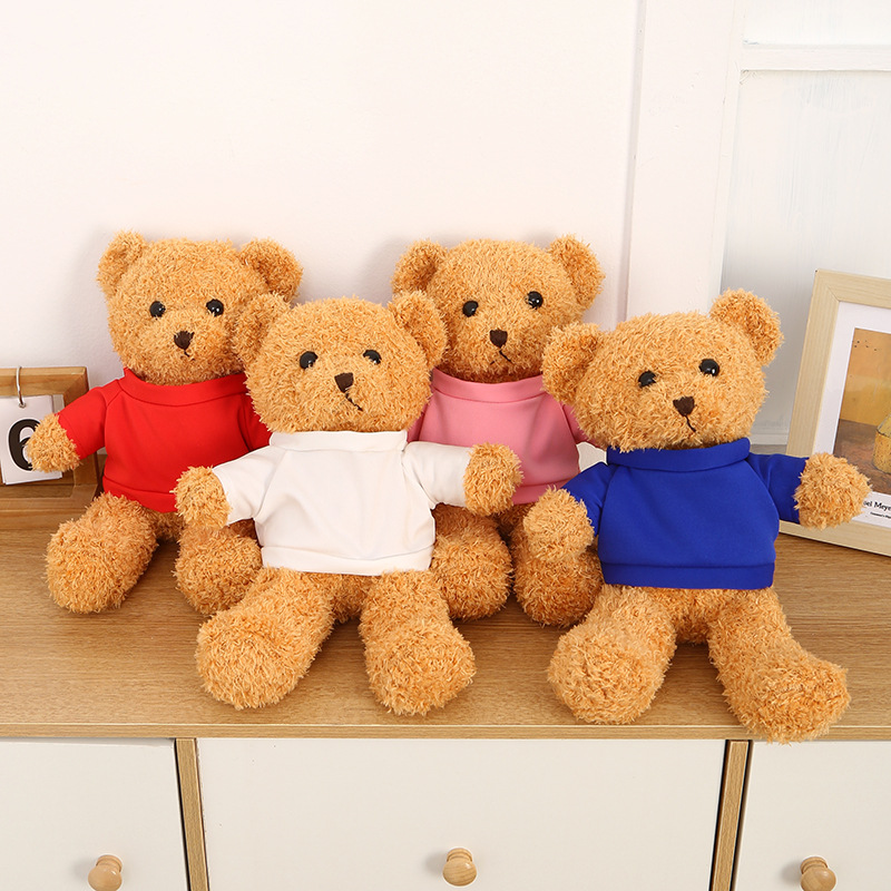 t恤泰迪熊毛绒玩具抓娃娃机公仔抱抱熊儿童玩偶女生日礼物地摊批