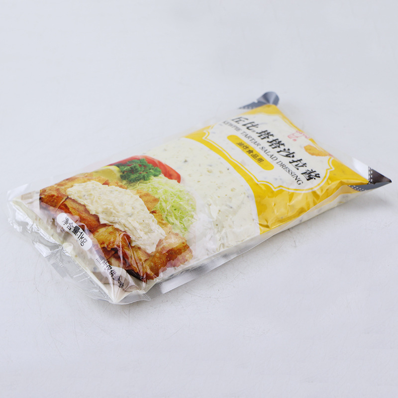 丘比鞑靼酱1kg商用 塔塔酱麦香鱼沙拉酱海鲜炸薯条油炸食品色拉酱