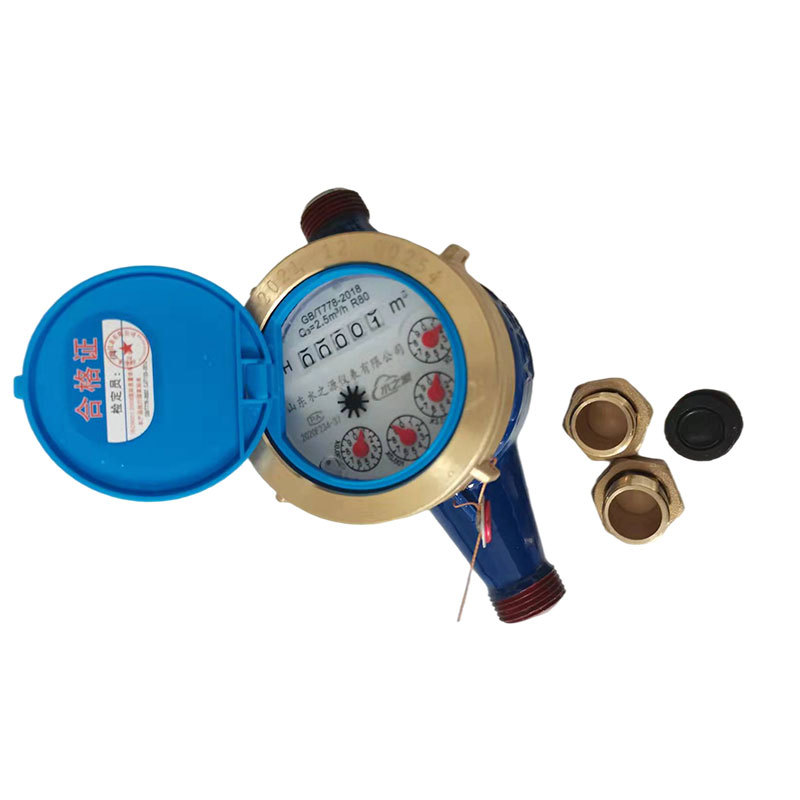 Factory Wholesale Rotary Wing Mechanical Water Meter Household Tap Water Meter 4 Points 6 Points LXs Rotating Vane Type Water Meter