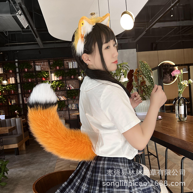 0成交3个久爱震动摇摆尾巴女后庭狐狸尾巴肛塞肛门sm 情趣性用品cos