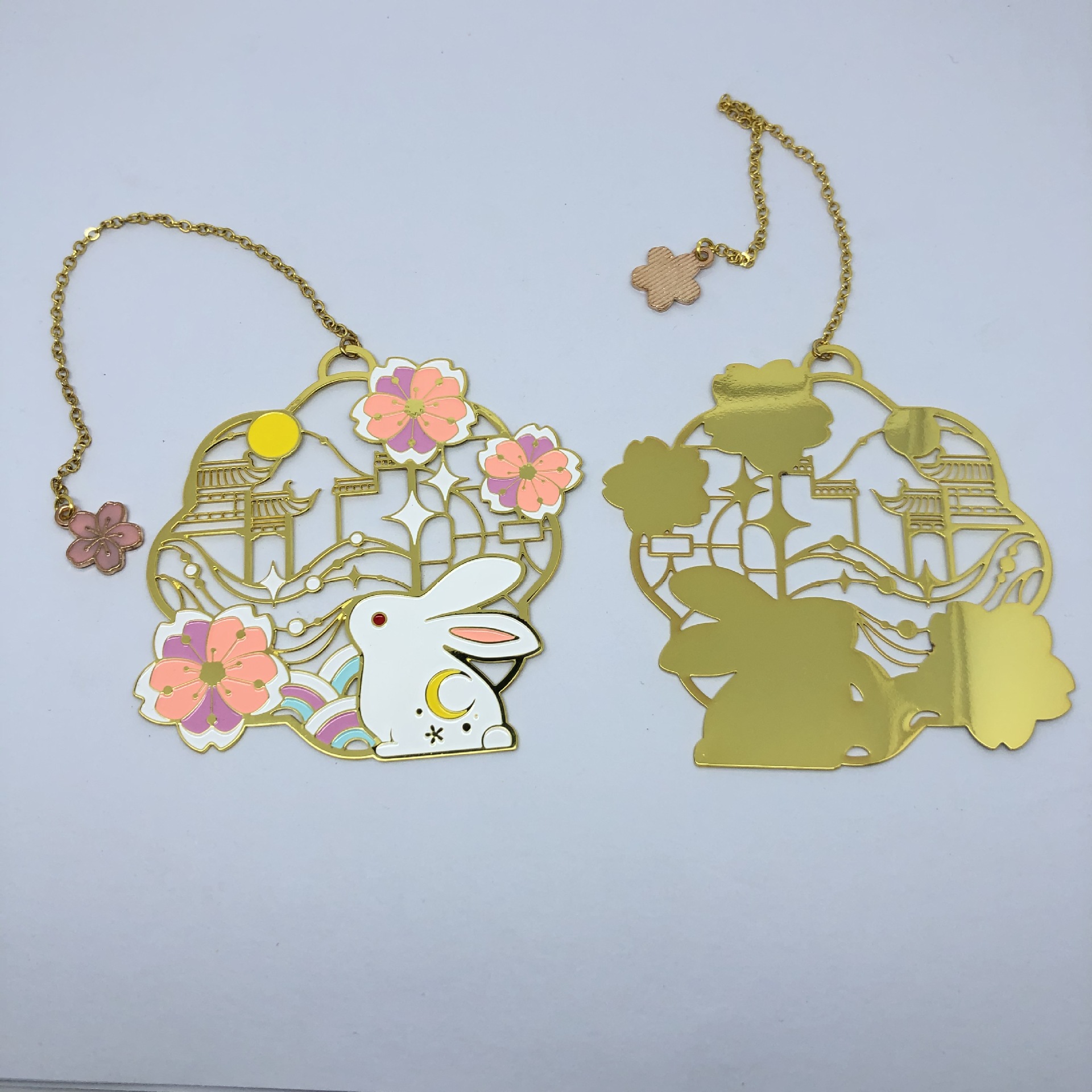 金属镂空书签十二生肖烤漆黄铜礼品古典中国风创意文创工艺批发