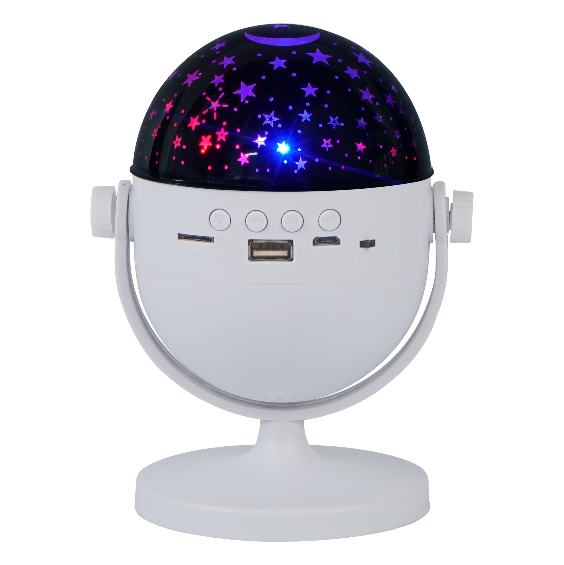 ot-1 bluetooth music starry sky projection lamp 360 ° rotating light christmas lights ambience light magic ball light colorful light