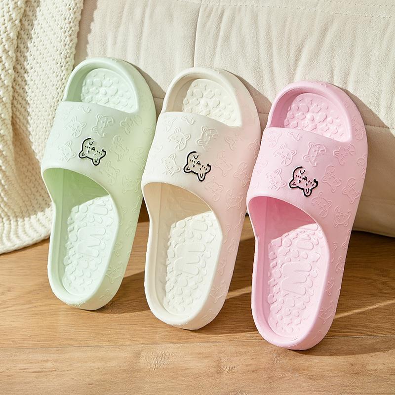 new home slippers home eva non-slip slippers indoor couple hotel soft bottom slippers women‘s bathroom slippers