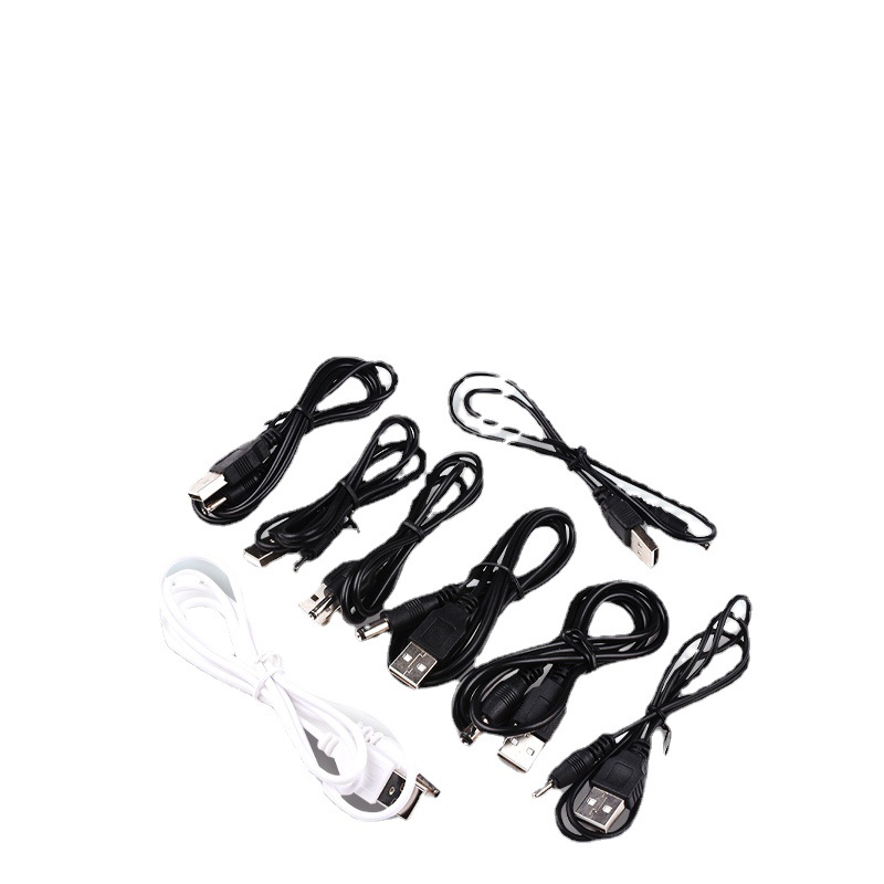 usb转dc 3.5*1.35mm供电线5v电源线5.5*2.1充电线适用圆孔圆头供