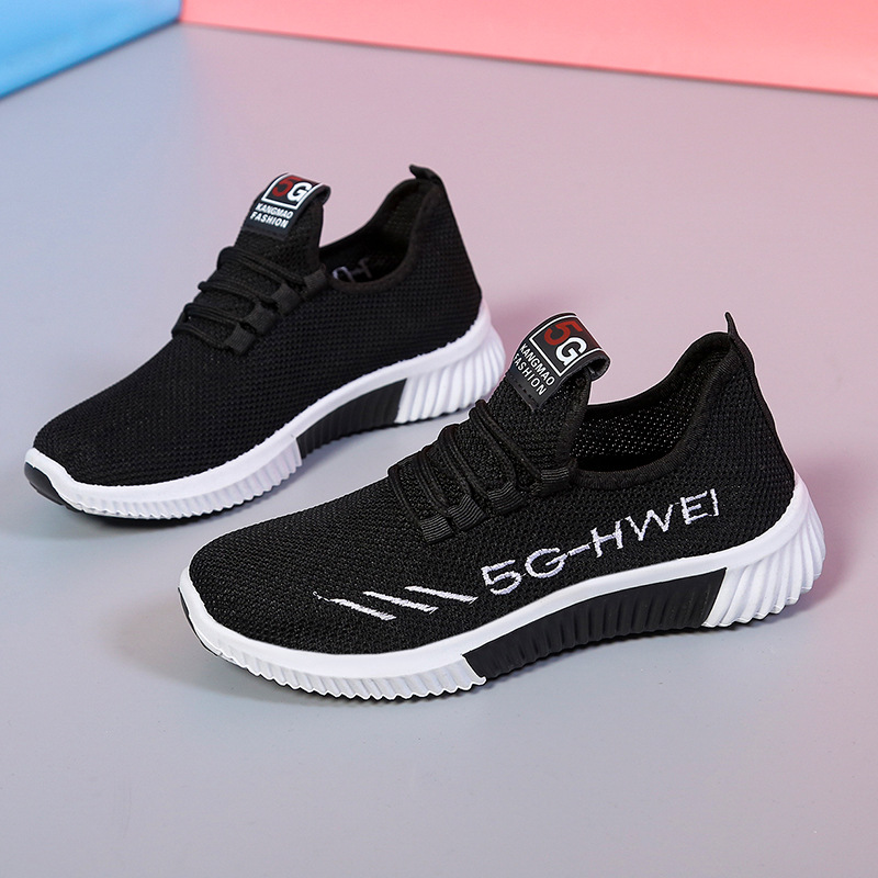 Old Beijing Cloth Shoes Women's New Sports and Leisure Mesh Surface Shoes Women's Shoes for the Elderly Older Mom Shoes Spring and Autumn Breathable One Pedal