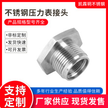 304不锈钢防爆压紧螺母G3/4外六角固定锁母锁扣并帽压紧螺G1/2