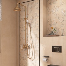 法式美拉德花砖复古卫生间瓷砖浴室厨房厕所艺术墙砖地砖哑光防滑