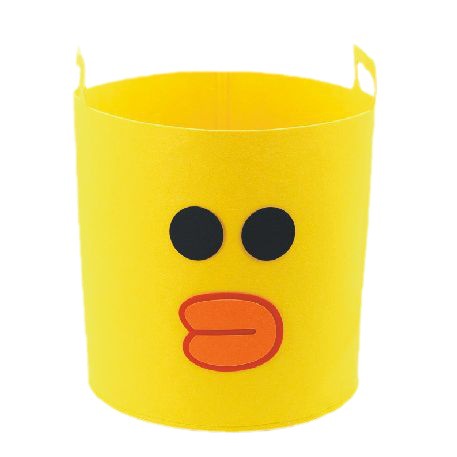 Large Capacity Cartoon Felt Storage Bucket Laundry Basket Laundry Basket