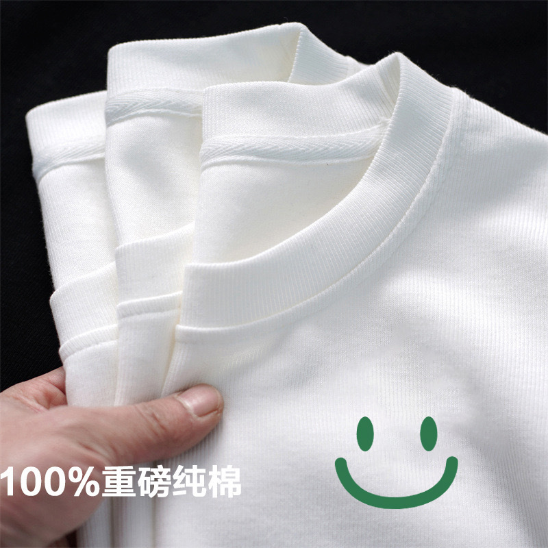 summer 2024 new short-sleeved t-shirt men‘s cotton loose round neck summer clothing fashion brand printing top supply delivery