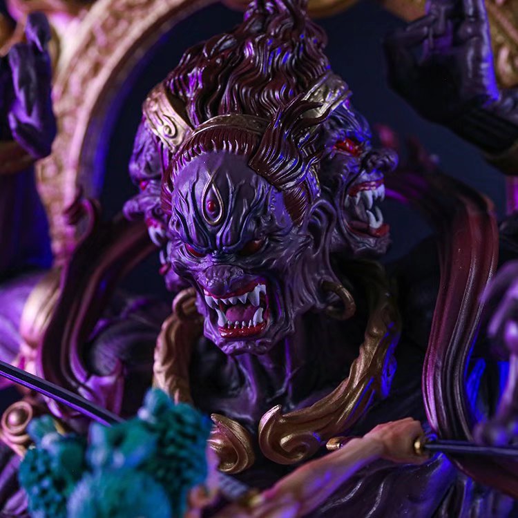 海贼gk 九刀流鬼气 阿修罗索隆 场景 雕像 模型 摆件 盒装手办