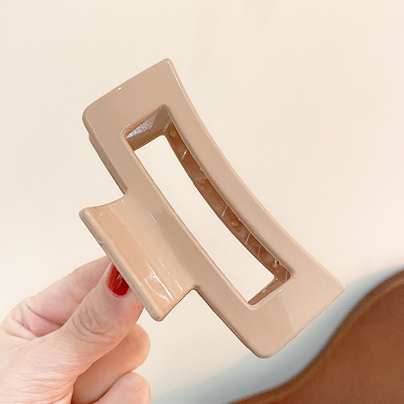 日韩简约亚克力龙骨抓夹后脑勺束发鲨鱼夹子洗澡盘发卡蝴蝶发夹女