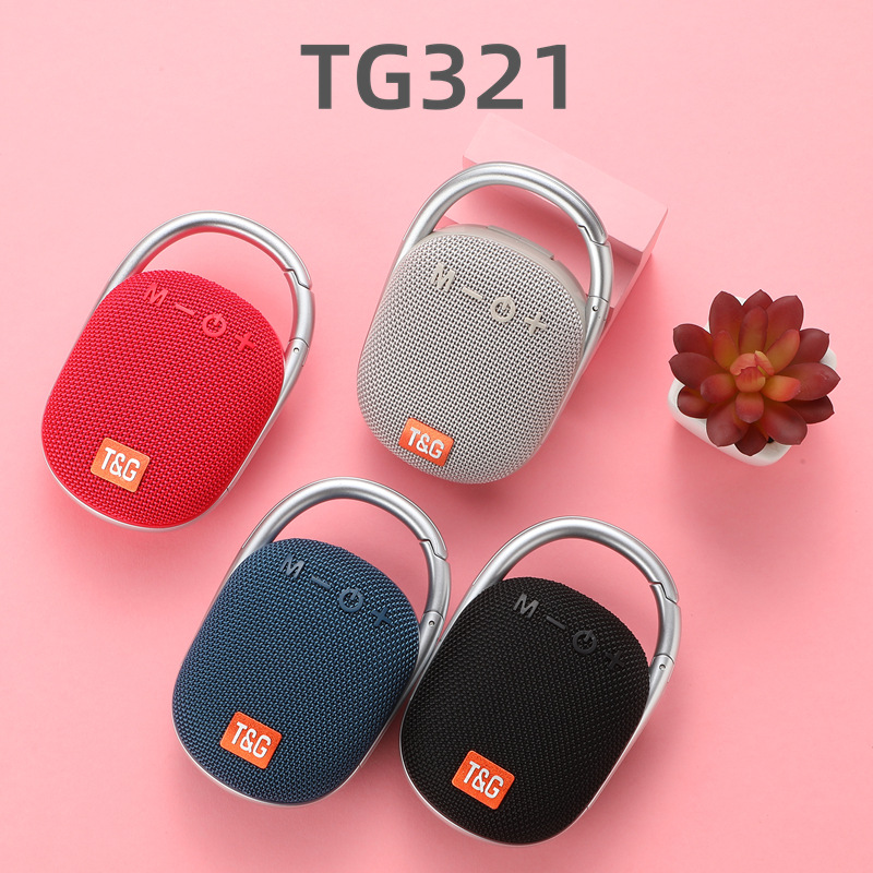 跨境新款TG321蓝牙音箱便携迷你tws对联小音响创意led蓝牙音响
