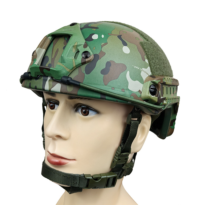 fast头盔战术迷彩凯夫拉头盔军绿色pe材质iiia级温蒂悬挂厂家现货