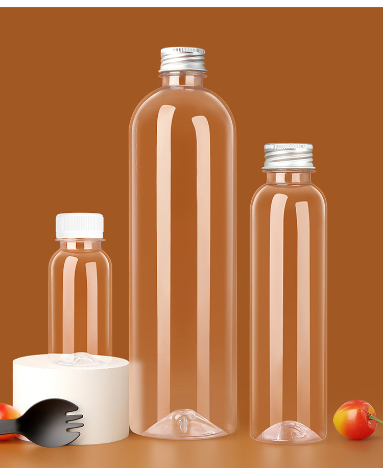 500ml直身pet分装瓶 果汁瓶牛奶瓶酵素瓶饮料瓶 一次性透明塑料瓶