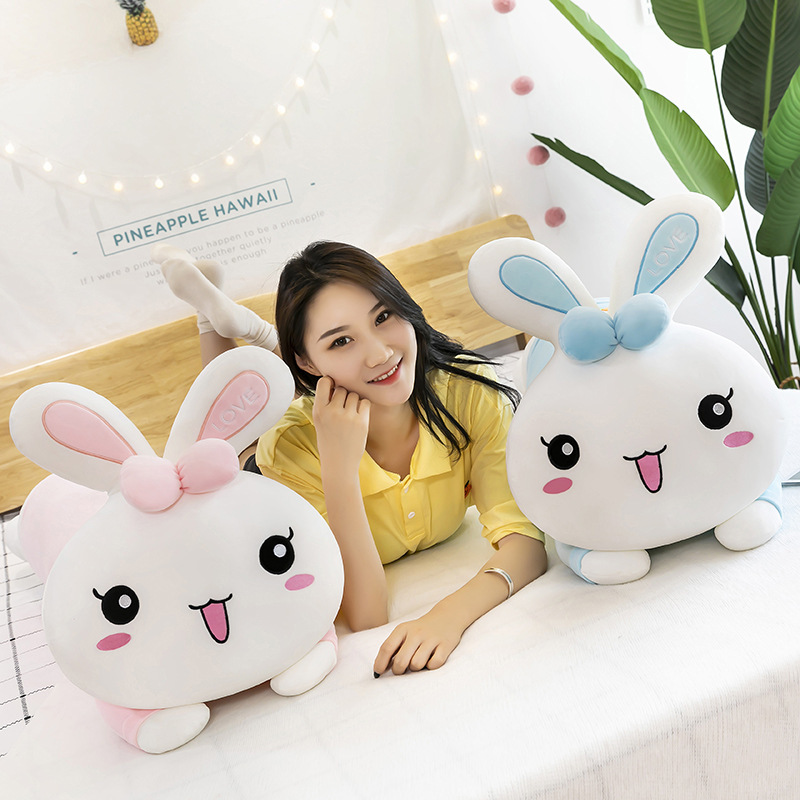 Couple Lying Rabbit Plush Toy Cute Rabbit Doll Pillow Car Long Doll Female Birthday Present