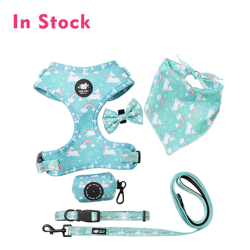 International Station Hot Products Dog Breast Strap Six-Piece Set Adjustable Safety out Dog Leash Amazon