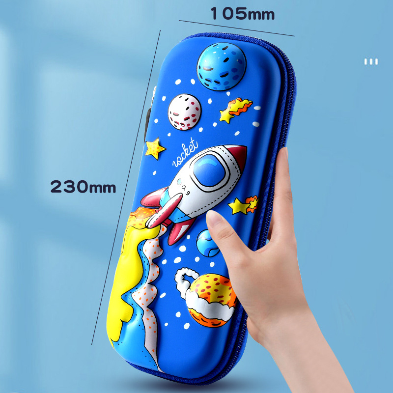 Eva Pencil Bag Stationery Box Wholesale Pencil Box Gift Purchase 3d Creative Cartoon Pencil Case for Primary and Secondary School Students Children