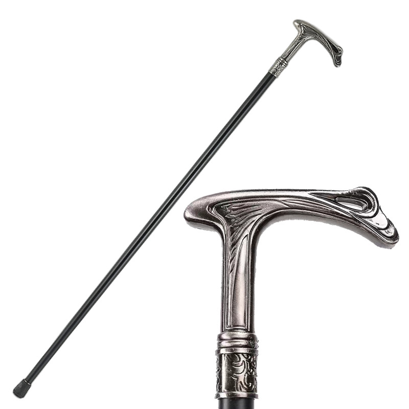 天使银色金属复古权杖文明棍创意拐杖英国绅士杖摄影手杖酒吧影视