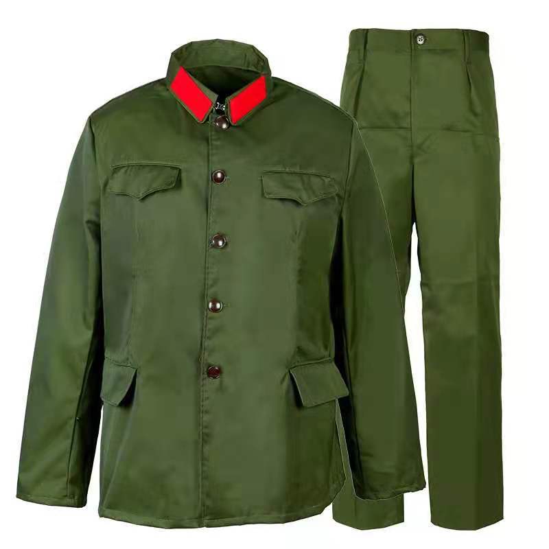 厂家批发 78陆干服六五式老式军装红军解放服装老文革表演演出服