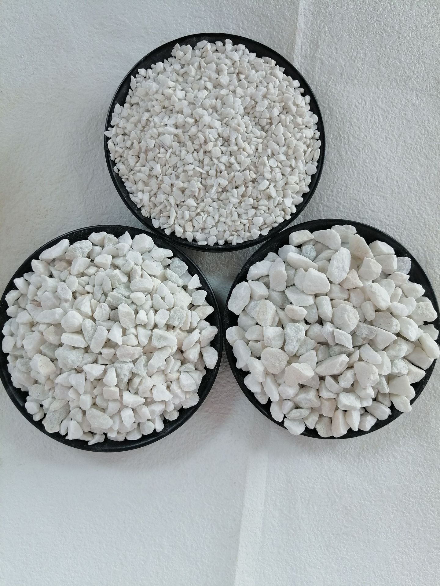 白石子 白色鹅卵石 白色碎石 园林造景石头 白色石子 机制白石子