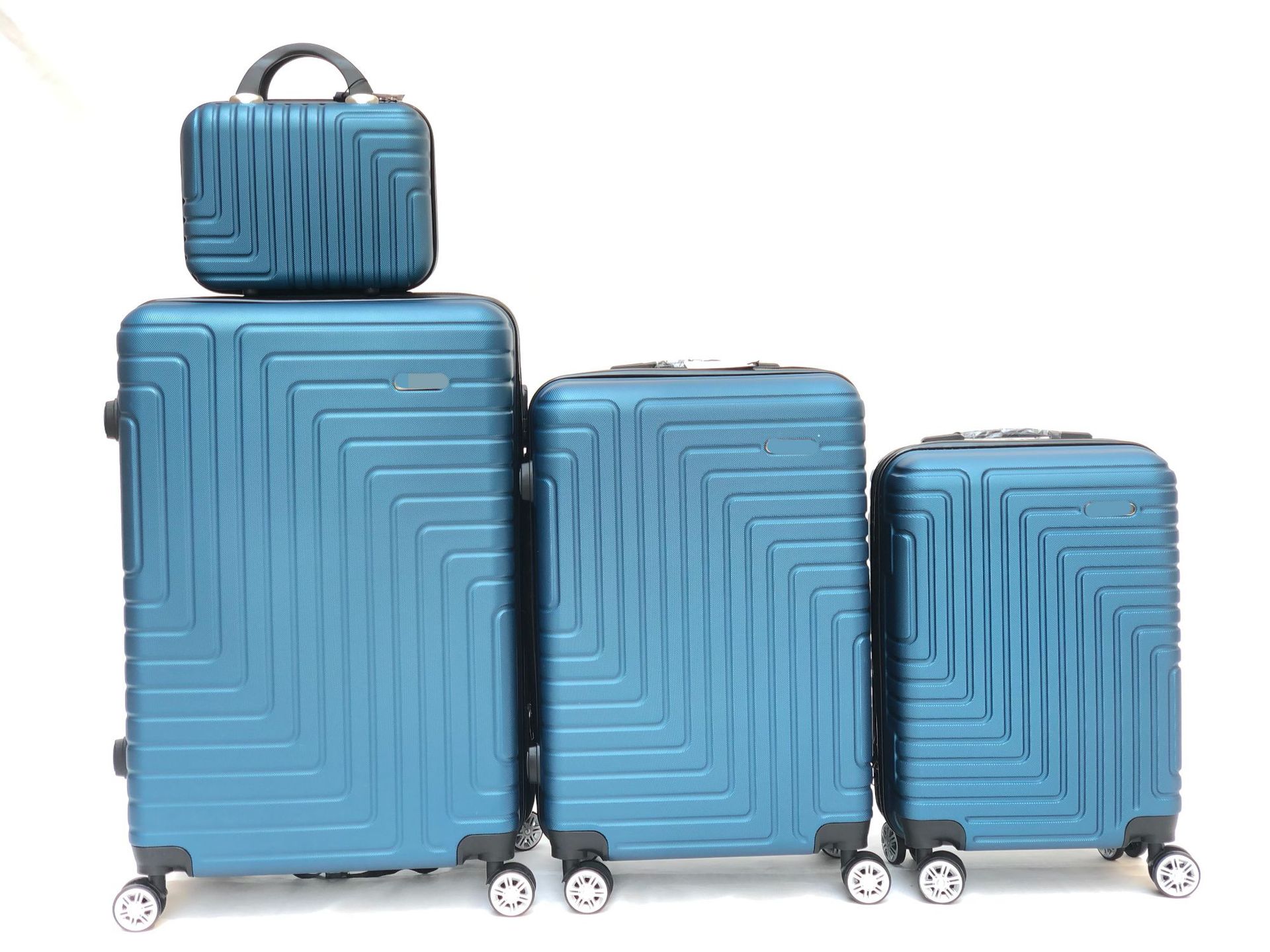 New Style ABS Material Trolley Case Luggage Suitcase Three-Piece Luggage Set Factory Wholesale