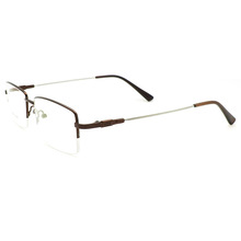 科米眼镜现货批发超弹记忆镜腿钛合金金属半框眼镜架可配近视镜框