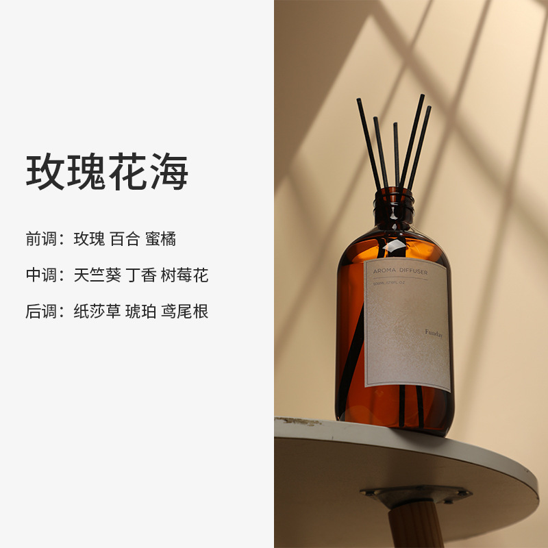 Aromatherapy Replenisher 500ml Large Bottle Wholesale 20 Kinds of Indoor Fragrance Decoration Rattan Stick Fire-Free Aromatherapy