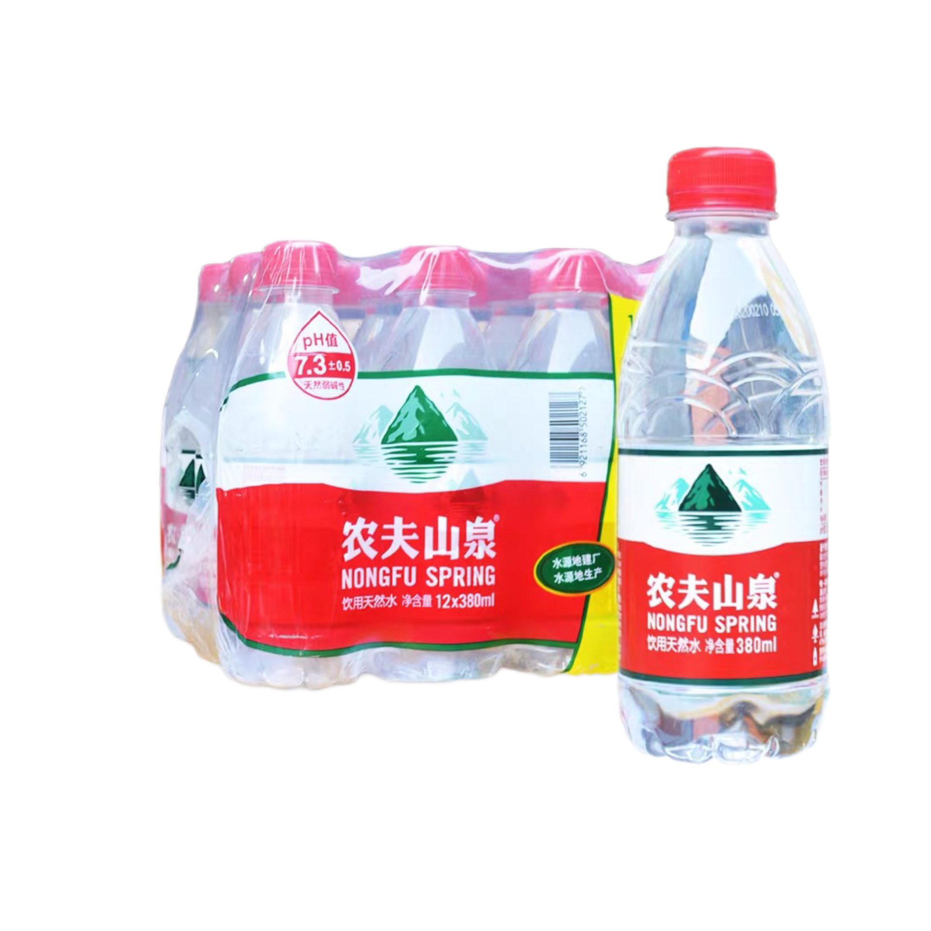 农夫山泉饮用天然水380ml*12瓶 量贩装矿泉水纯净水小瓶 会议批发