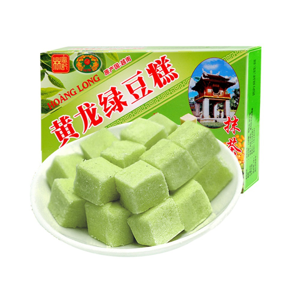 越南进口黄龙绿豆糕抹茶味200g正宗传统糕点下午茶休闲零食批发