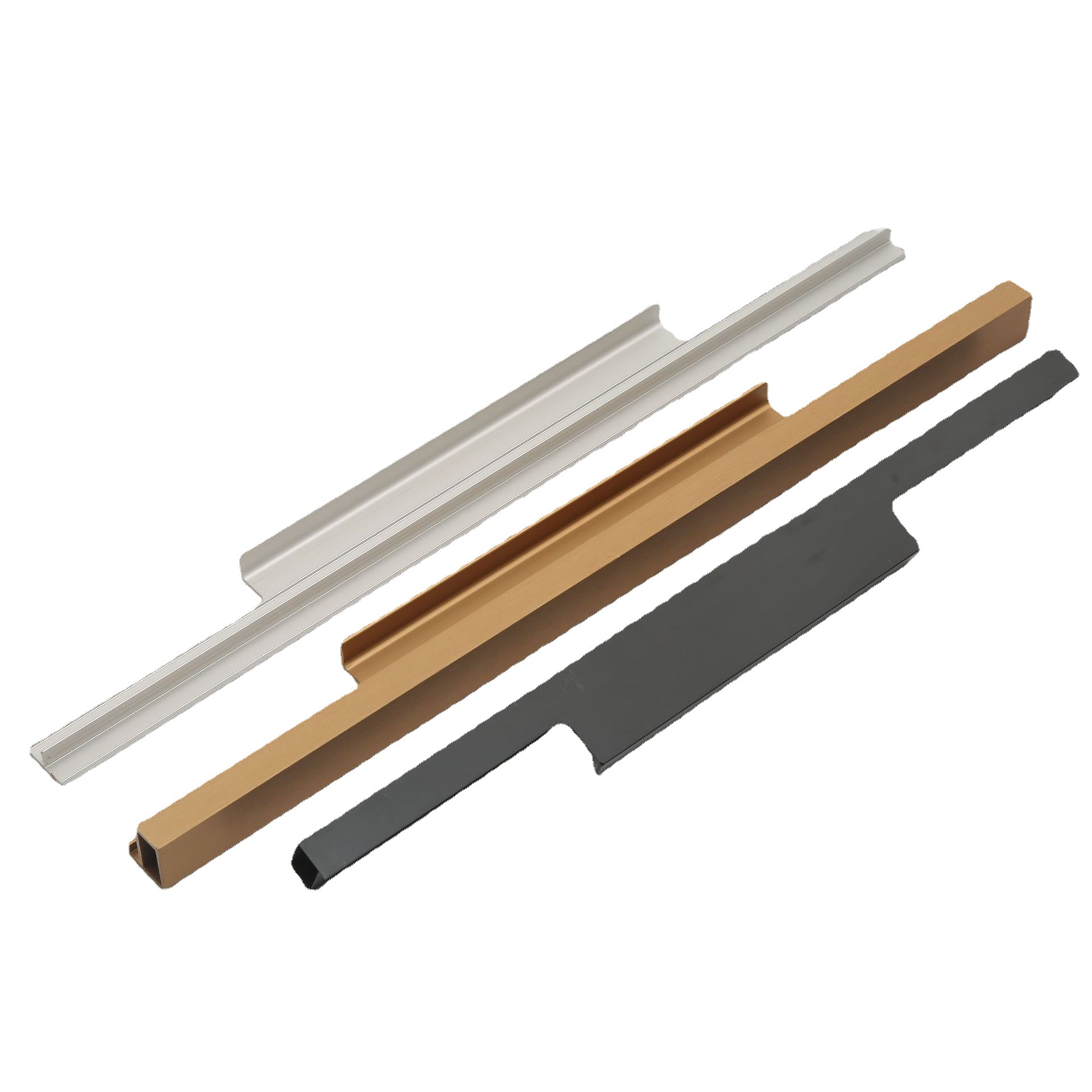 铝合金衣柜橱铣型拉手简约拉手f款拉手拇指款隐形拉手t型实心拉手