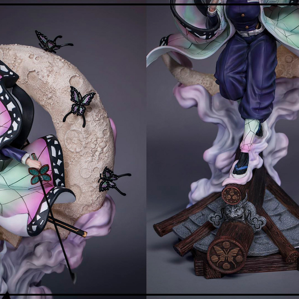 三雷gk 工厂蝴蝶忍水柱岩柱炎柱虫蛀九柱共鸣鬼灭之刃手办gk