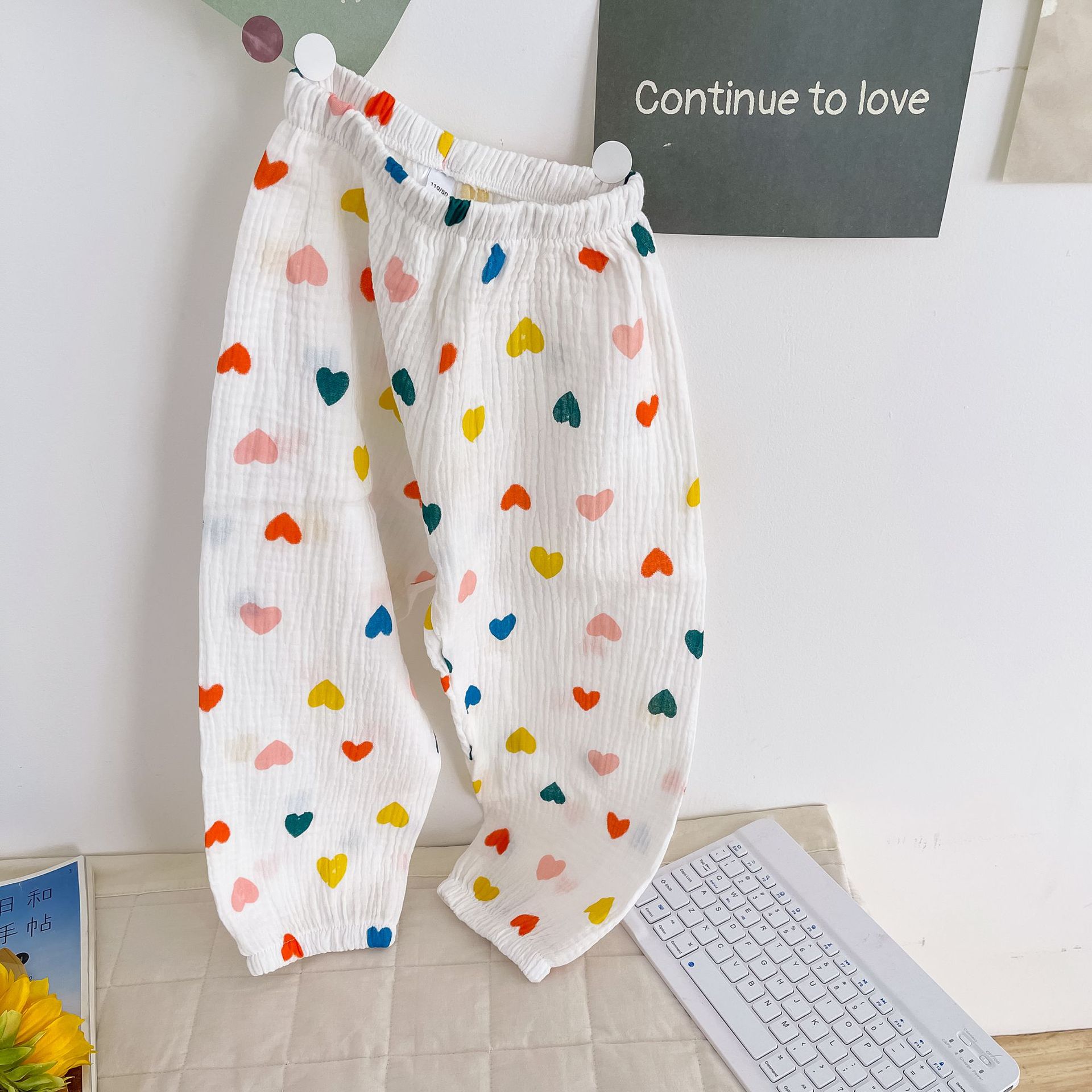 Children's Anti-Mosquito Pants Thin Boys' Bloomers Class a Little Kids' Summer Clothing Cotton Cloth Long Pants Girls' Pajama Pants for Older Children