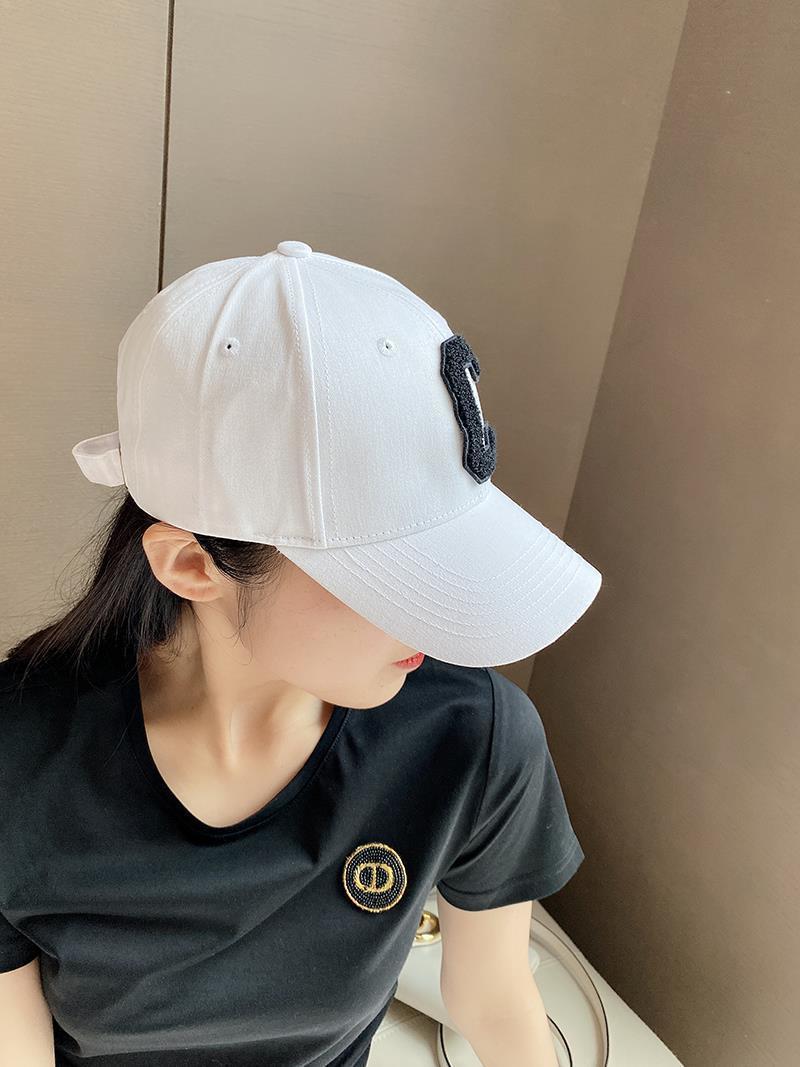 潮牌时尚休闲百搭棒球帽2021新款帽子女c字母遮阳帽鸭舌帽韩版