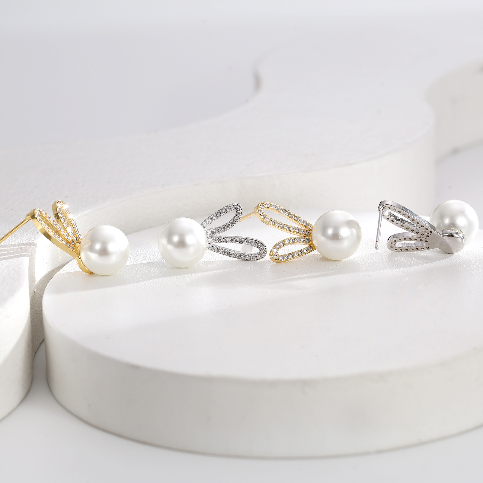 韩国小清新通勤百搭耳饰小众饰品跨境专供可爱兔子感