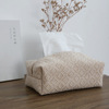 Northern Europe ins thickening Fabric art Tissue box Homestay Japanese Simplicity Tissue box Cotton and hemp high-grade Pumping bag