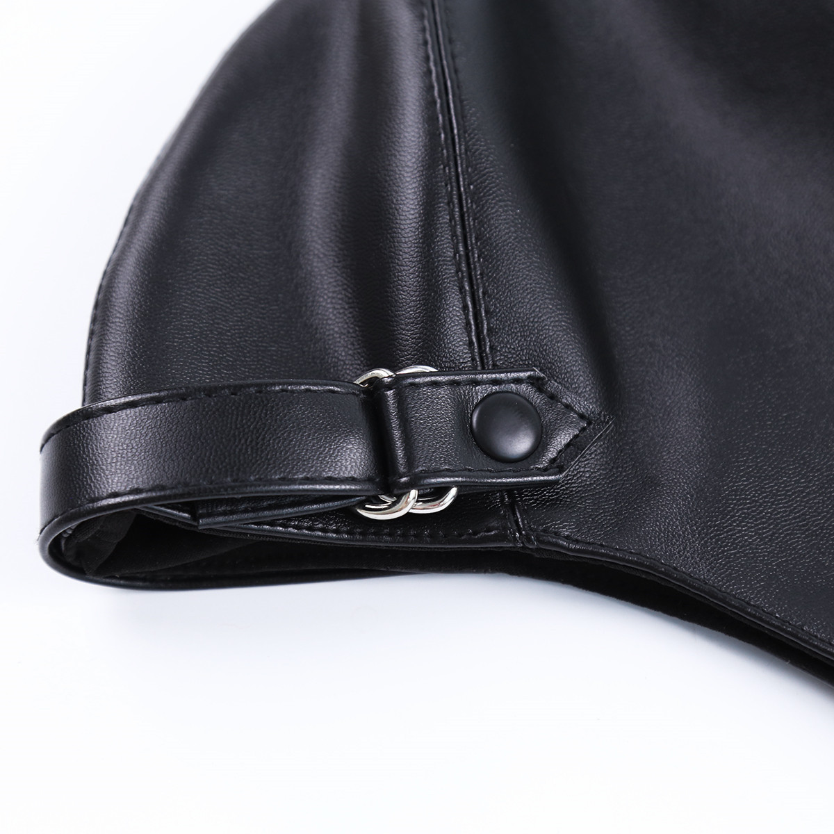 情趣皮革头套面具夫妻系带男女性用品成人蒙头表演道具器外贸新款