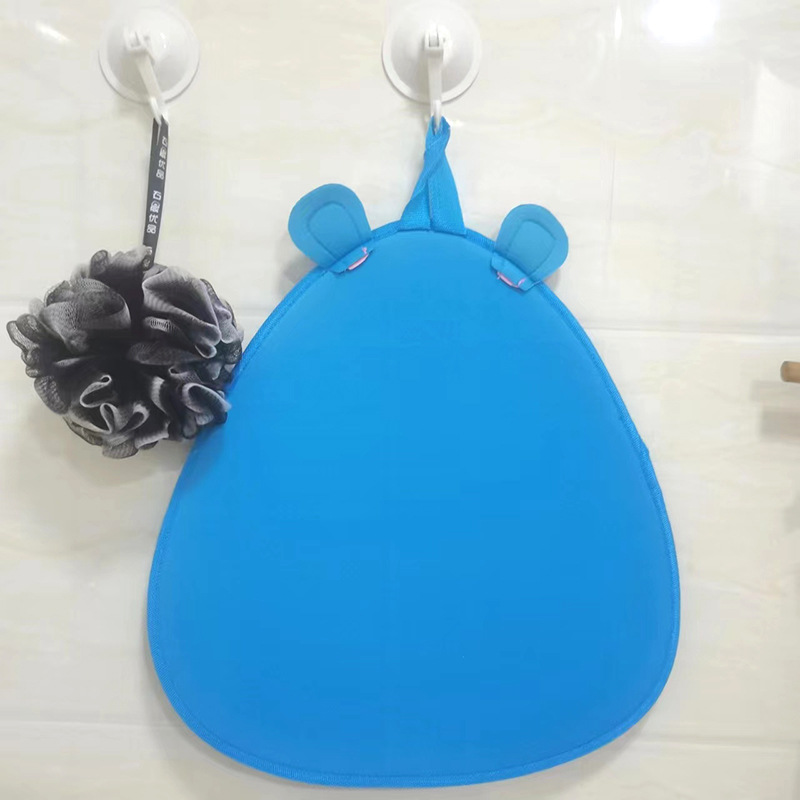 Cartoon Bathroom Storage Net Pocket Blue Hippo Bathroom Hanging Bag Bath Supplies Storage Bag Children's Toy Hanging Bag