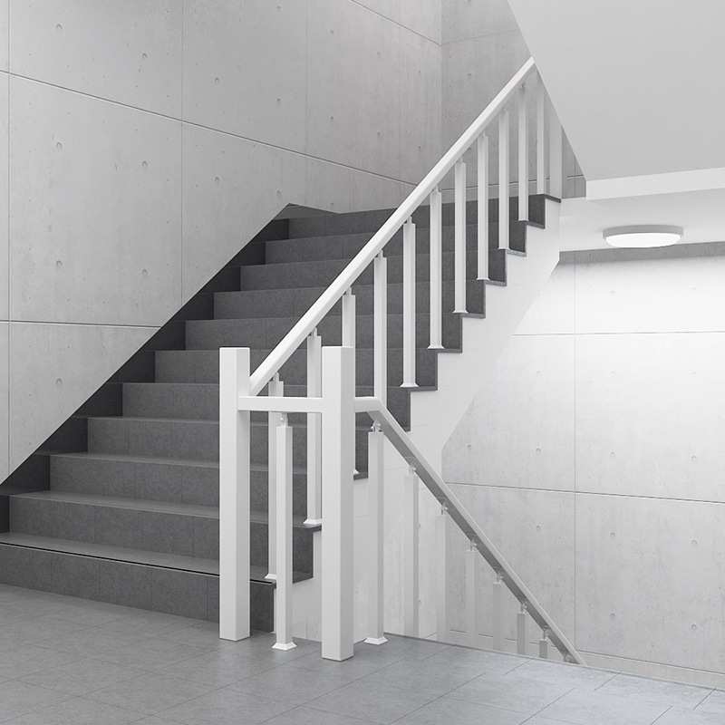 实木楼梯扶手简约现代铁艺立柱阁楼围栏别墅室内家用防护栏杆