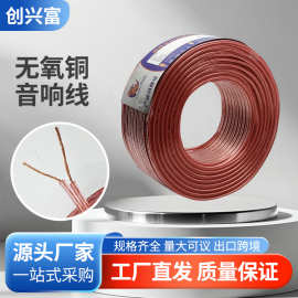 跨境批发直销无氧铜音箱线环绕发热发烧红边喇叭线音响线专用线